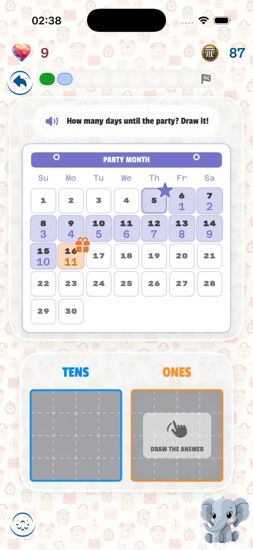 Counting how many days until an event on a calendar